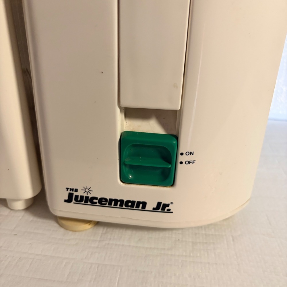 The Juiceman Jr Electric Juicer Replacement Motor Base Unit White Tested Working